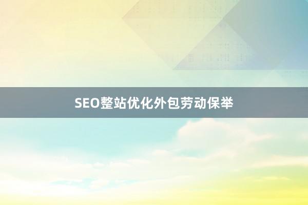 SEO整站优化外包劳动保举